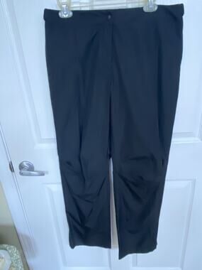 LIZ GOLF Sloane Pants Women Sz 10 Black Polyester NWOT